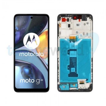 Display Moto G22 Nero con Frame
