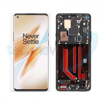 Display OnePlus 8 Pro Nero con Frame - Disassembled