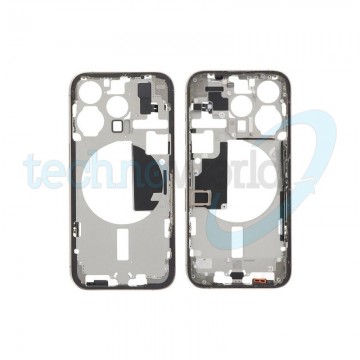 Telaio Posteriore iPhone 15 Pro Titanio Naturale