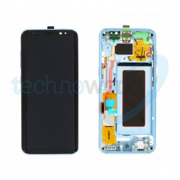 Display Ori. Samsung S8 G950 Artic Blu Con Frame