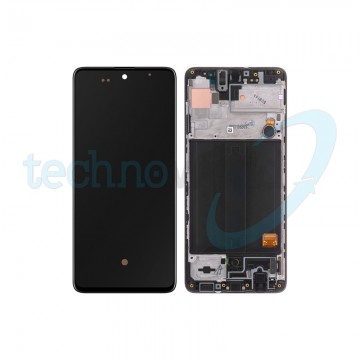 Display Ori. Samsung A51 A515 Nero Con Frame