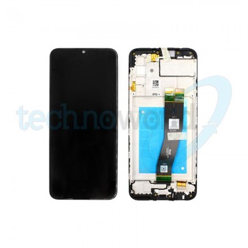 Display Ori. Samsung A02s A025G Nero Con Frame