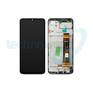 Display Ori. Samsung A23 A235 Nero Con Frame
