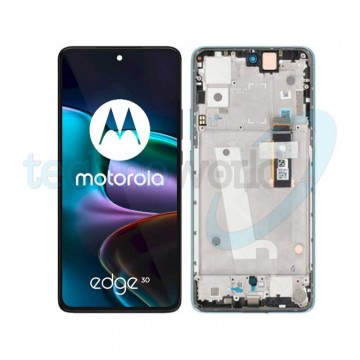 Display Moto Edge 30 Verde / Blu con Frame