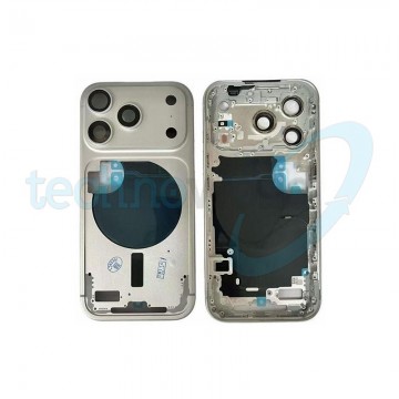 Telaio Centrale iPhone 17 Pro Silver - (Con Flat Tasto Camera)