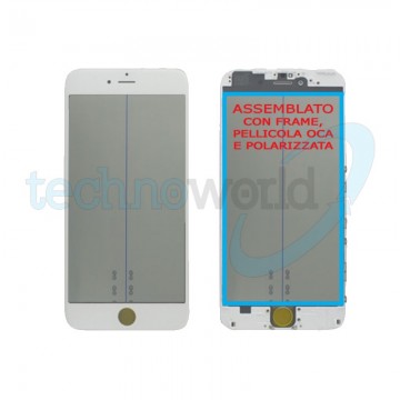 Vetro Display iPhone 6 Bianco (Frame,Oca,Polarized)