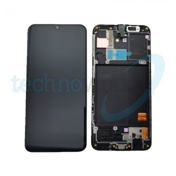 Display Ori. Samsung A40 A405 Nero con Frame