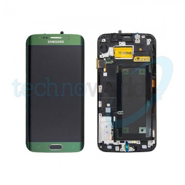 Display Ori. Samsung S6 Edge G925 Verde con Frame