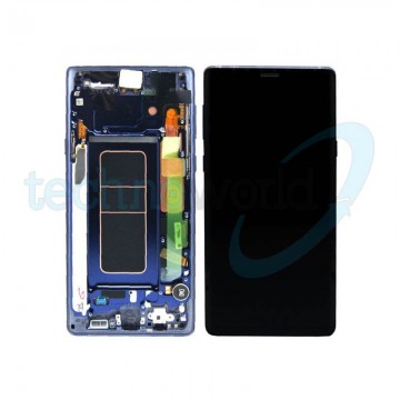 Display Ori. Samsung Note 9 N960 Blu con Frame