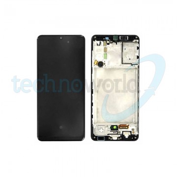 Display Ori. Samsung A31 A315 Nero con Frame