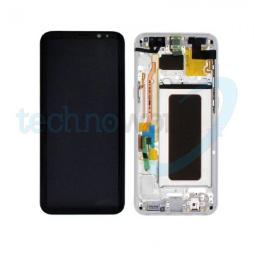 Display Ori. Samsung S8 Plus G955 Artic Silver con Frame