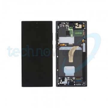 Display Ori. Samsung S22 Ultra S908 Nero con Frame