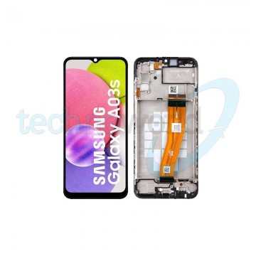 Display Ori. Samsung A03s A037F Nero con Frame "NON EU CODE"