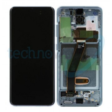 Display Ori. Samsung S20 G980 Blu con Frame