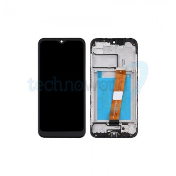 Display Ori. Samsung A01 A015 Nero con Frame
