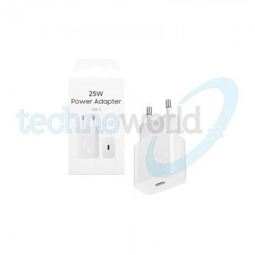 Caricabatterie 25W Bianco - USB-C (Bulk)