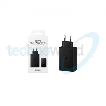 Caricabatterie Samsung EP-T6530 65W Nero - 2x USB-C + USB
