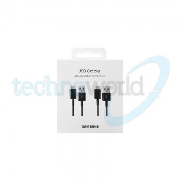 Cavo Samsung USB-A / USB-C - Nero 1,5m (Pack 2)