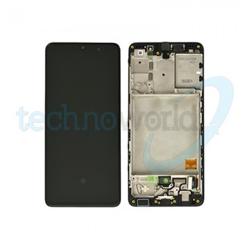 Display Ori. Samsung A41 A415 Nero con Frame