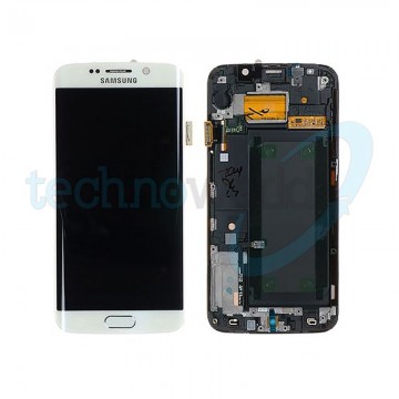 Display Ori. Samsung S6 Edge G925 Bianco con Frame