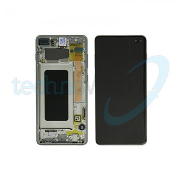 Display Ori. Samsung S10 Plus G975 Bianco con Frame