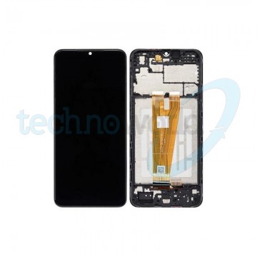 Display Ori. Samsung A04 A045 Nero con Frame