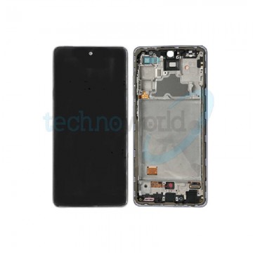 Display Ori. Samsung A72 A725 Bianco con Frame