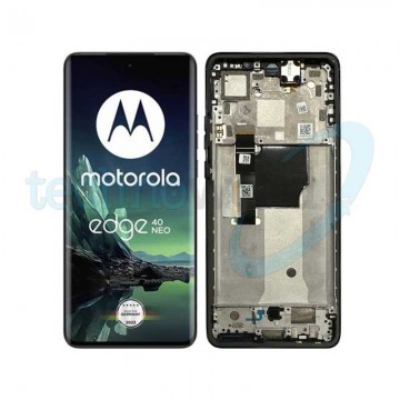 Display Ori. Moto Edge 40 Neo Nero con Frame