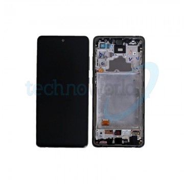 Display Ori. Samsung A72 A725 Nero con Frame