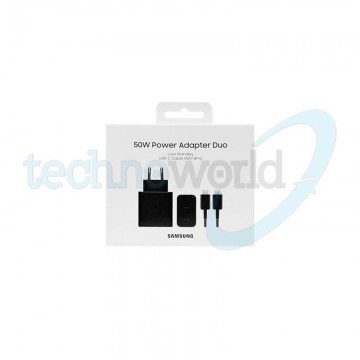 Caricabatterie Samsung EP-T5020 50W Nero - 2x USB-C