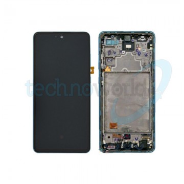 Display Ori. Samsung A72 A725 Blu con Frame