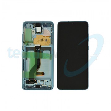 Display Ori. Samsung S20 Plus G985 Blu con Frame