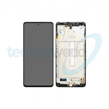 Display Ori. Samsung M52 5G 2021 M526 Nero con Frame
