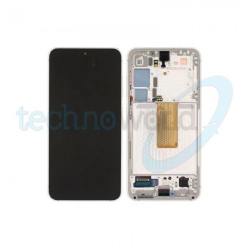 Display Ori. Samsung S23 S911 Cream con Frame