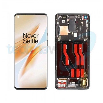 Display OnePlus 8 Nero con Frame - Disassembled