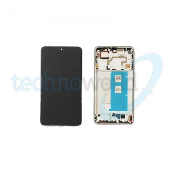 Display Ori. Xiaomi Poco F5 Pro Bianco con Frame
