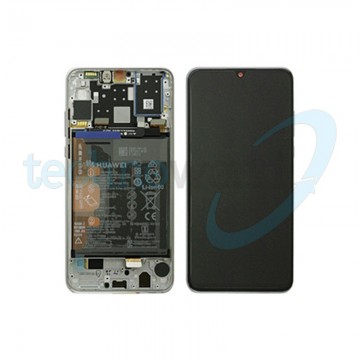 Display Ori. Huawei P30 Lite Bianco con Frame