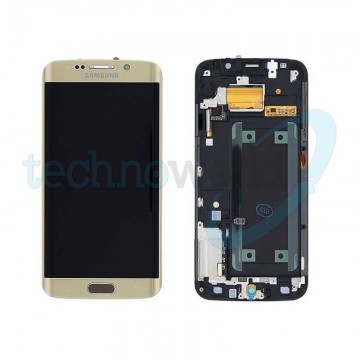 Display Ori. Samsung S6 Edge G925 Gold con Frame