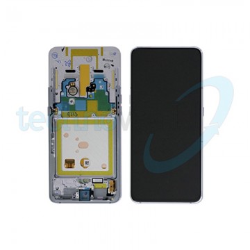 Display Ori. Samsung A80 A805 Bianco con Frame