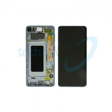 Display Ori. Samsung S10 G973 Blu con Frame
