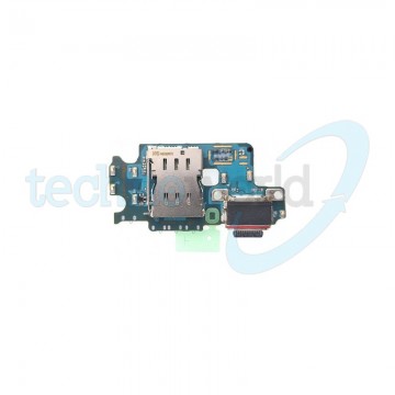 PCB Board Ori. con Connettore Carica + Microfono + Lettore Sim Samsung S25