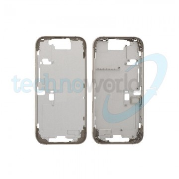 Telaio Centrale iPhone 16 Pro Titanio Naturale - (Con Flat Tasto Camera)