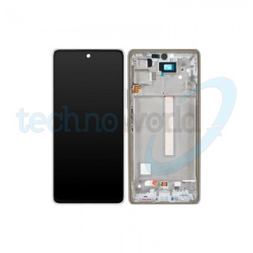 Display Ori. Samsung A53 5G A536 Bianco con Frame