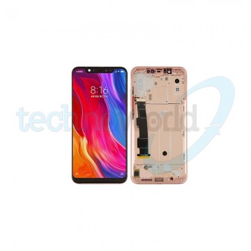 Display Ori. Xiaomi Mi 8 Rosa con Frame