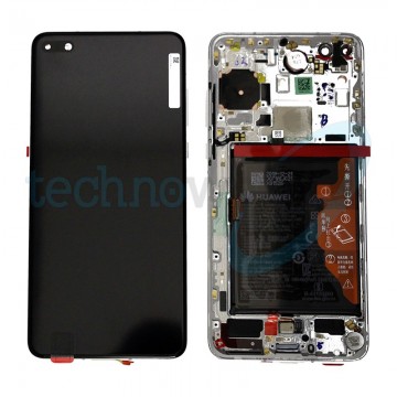 Display Ori. Huawei P40 Argento con Frame