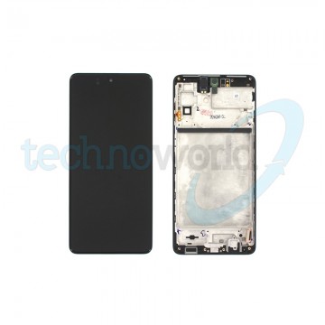 Display Ori. Samsung M51 M515 Nero con Frame