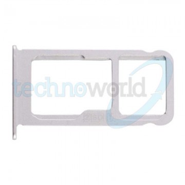 Porta Sim Card + Micro SD Bianco Nokia 6.1 Plus