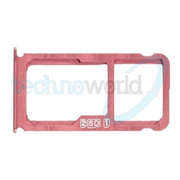 Porta Sim Card + Micro SD Red Nokia 7 Plus