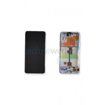 Display Ori. Samsung A90 A908 Bianco con Frame