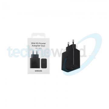 Caricabatterie Samsung EP-TA220 35W Nero - USB-C + USB